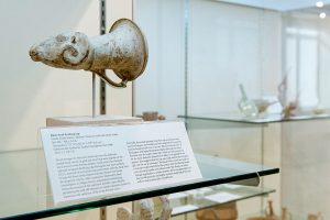 Ram's head drinking cup, circa late 5th-4th century B.C.E.