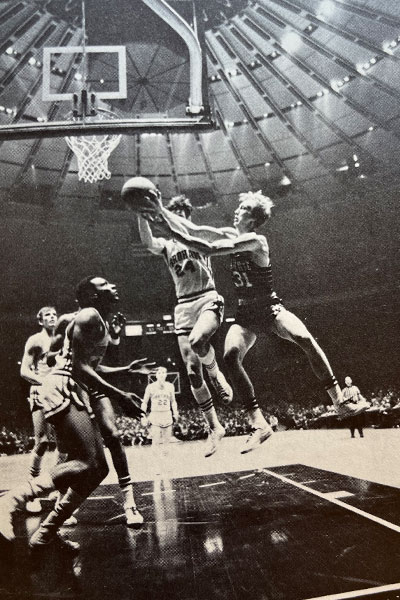 Tom Sullivan playing against Marquette.