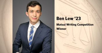 Fordham Law student Ben Lew