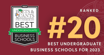 Ranked #20 Best Undergraduate Business Schools for 2023