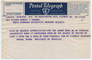 An old postal telegraph.