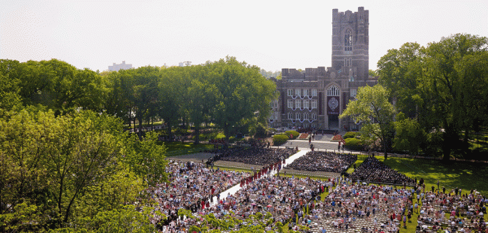 commencement crowd at Rose Hill
