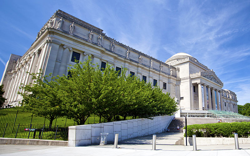The exterior of the Brooklyn Museum