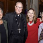 Sr. Kathleen Lunsmann, IHM; Cardinal Dolan; Tania Tetlow; Sr. Eileen McCann, CSJ
