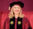 Patricia Clarkson at Fordham's 2018 commencement