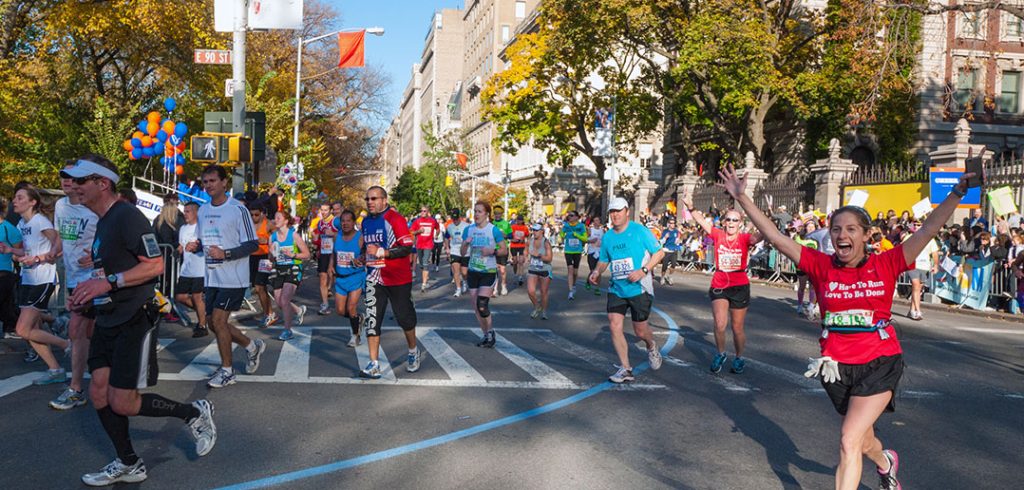 NYC marathon runners