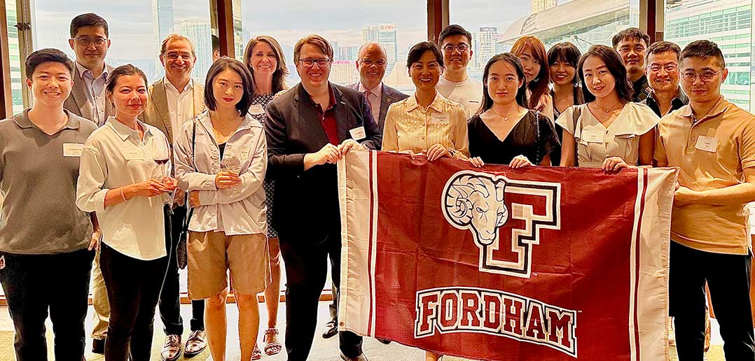 group of Fordham alumni