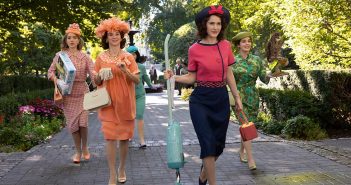 Marvelous Mrs. Maisel cast at Fordham Rose Hill Campus