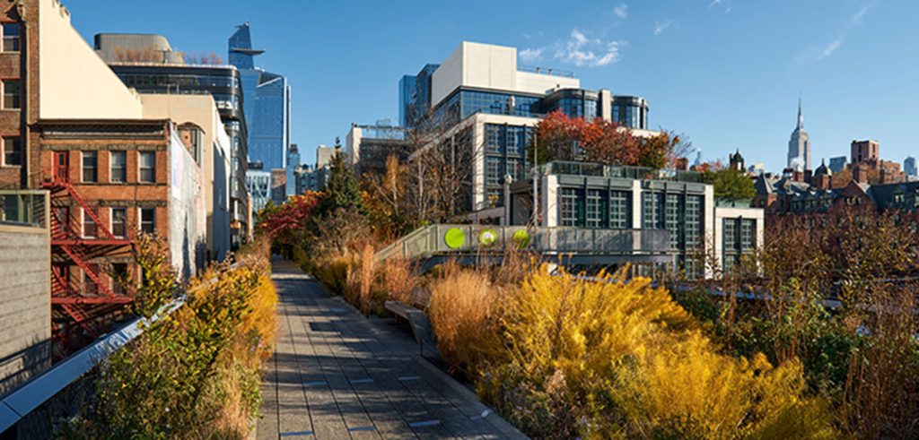 NYC panoramic view of the High Line