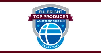Fulbright badge graphic saying Top Producer