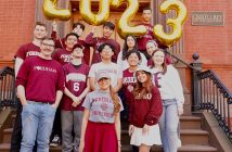 Fordham-bound students in Cristo Rey New York High School's Class of 2023.