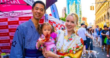 Couple with baby at Japan Fes