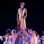 Fordham Ailey student dancers perform on stage.